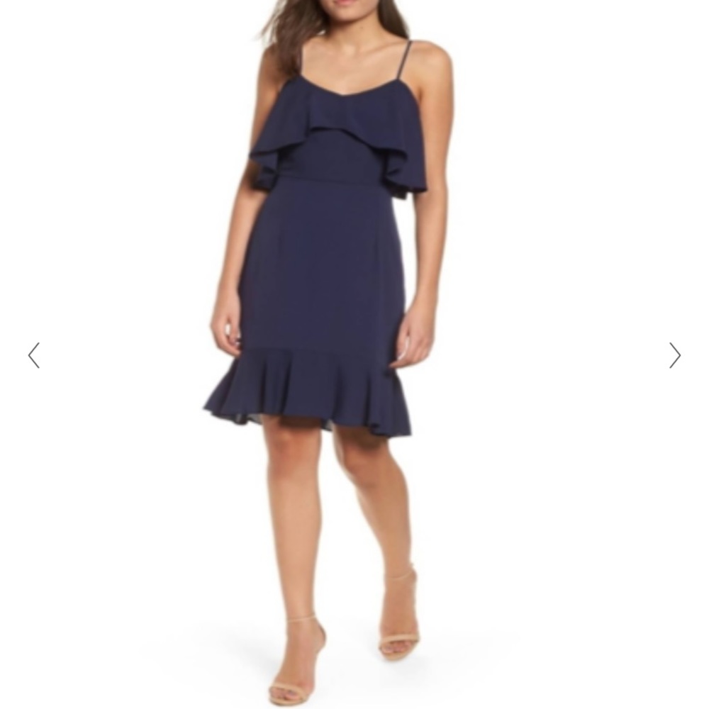 Leith Double Ruffle Flounce Dress